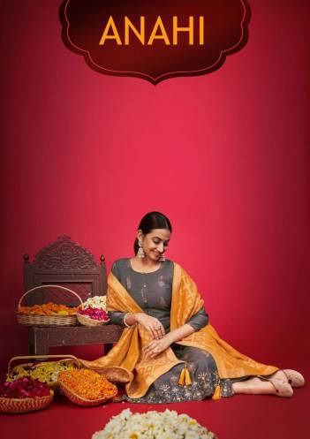 Anahi By Sargam Foil Printed Embroidery Salwar Suit Collection